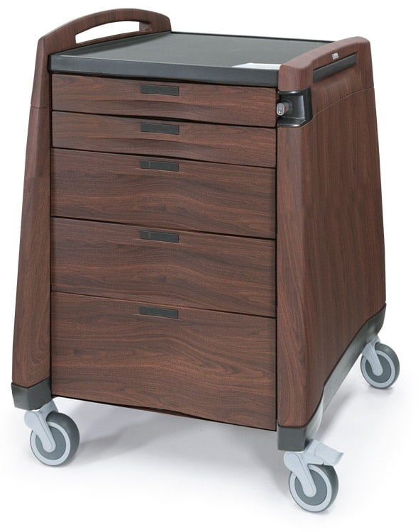 Avalo Woodblend Cherry Medication Cart