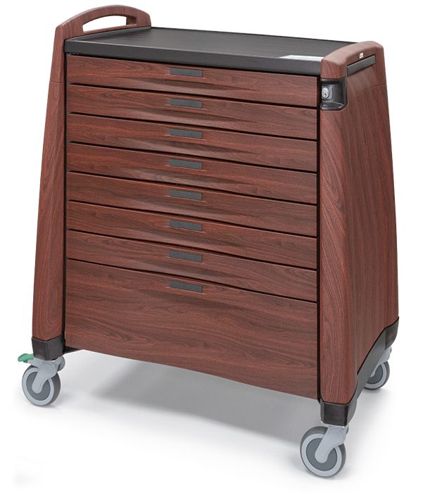 Avalo Woodblend Auto Packaging Medication Cart