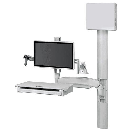 Fluid Wall Arm with accessories
