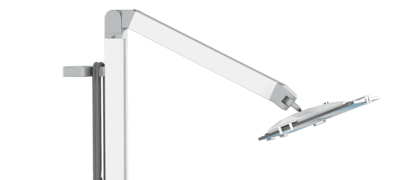 14-inches Articulating Arm with a 25-degree Angle